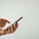 person on a smartphone