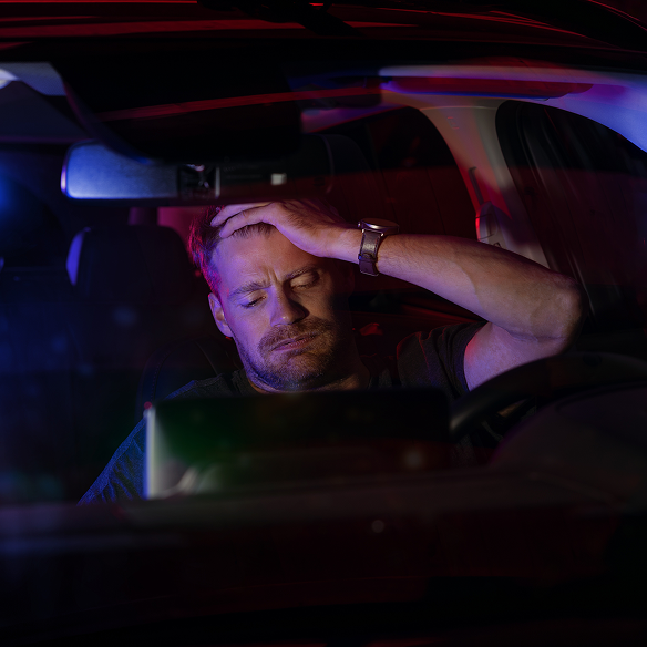 man caught drunk driving