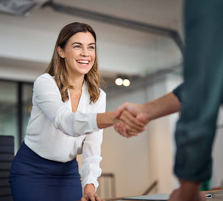 person shaking hands